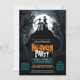 Einladung zum Spuk Haus Halloween-Party