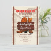 Einladung zum Square Dance (Stehend Vorderseite)