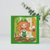 Einladung zum St. Patrick's Day (Stehend Vorderseite)