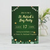 Einladung zum St Patricks Day (Stehend Vorderseite)