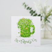 Einladung zum St. Patrick's Day (Stehend Vorderseite)