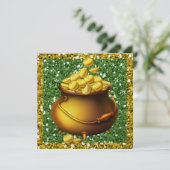 Einladung zum St. Patrick's Day (Stehend Vorderseite)