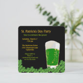 Einladung zum St. Patrick's Day Beer (Stehend Vorderseite)