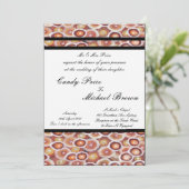 Einladung zum Stammesland der Aborigine-Hochzeit (Stehend Vorderseite)