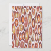 Einladung zum Stammesland der Aborigine-Hochzeit (Rückseite)