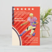 Einladung zum Star Football Player (Stehend Vorderseite)