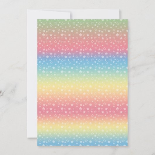 Einladung zum Stern bei Regenbogen (Rückseite)