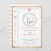 Einladung zum Story Book Baby Shower (Vorne/Hinten)