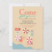 Einladung zum Strand (Vorderseite)