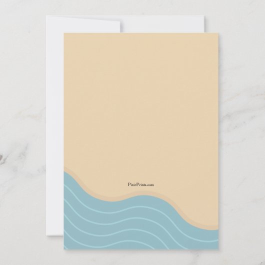 Einladung zum Strand (Rückseite)