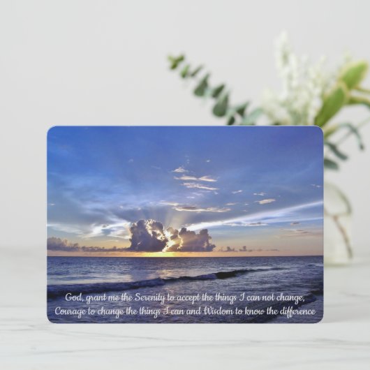 Einladung zum Sunset Seretity Prayer (Stehend Vorderseite)