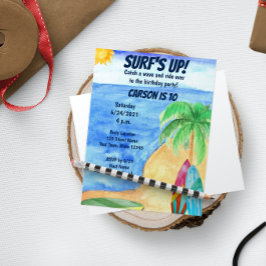 Einladung zum Surfen am Geburtstag