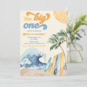 Einladung zum Surfen | Einladung zum Big Wave (Stehend Vorderseite)