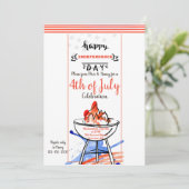 Einladung zum Tag der Unabhängigkeit (Stehend Vorderseite)