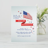 Einladung zum Tag der Unabhängigkeit der Flagge (Stehend Vorderseite)