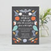 Einladung zum takulären Halloween-Party (Stehend Vorderseite)