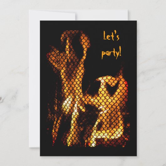 Einladung zum Tanzen Flammen (Vorderseite)