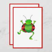 Einladung zum Tanzen "ladybug" (Vorne/Hinten)