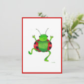 Einladung zum Tanzen "ladybug" (Stehend Vorderseite)