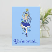 Einladung zum Tanzwettbewerb: Schneeflocken (Stehend Vorderseite)