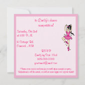 Einladung zum Tanzwettbewerb: Tänzer mit Sternen (Rückseite)