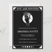 Einladung zum Tarot Card zum Jeglichen Geburtstag (Rückseite)