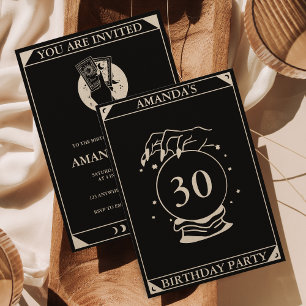 Einladung zum Tarot Card zum Jeglichen Geburtstag