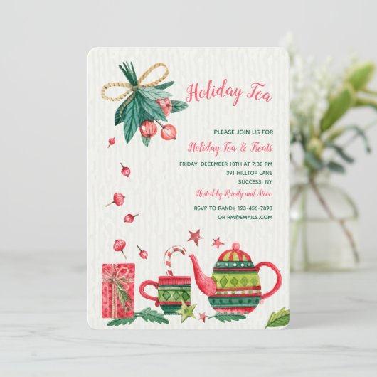 Einladung zum Tee (Stehend Vorderseite)