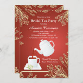Einladung zum Tee im Weißen Cup (Vorne/Hinten)