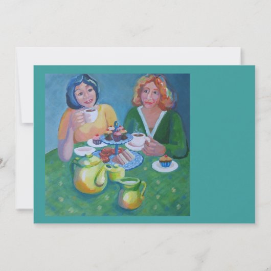 Einladung zum Tee und Kuchen (Vorderseite)