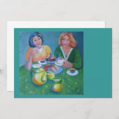 Einladung zum Tee und Kuchen (Vorne/Hinten)