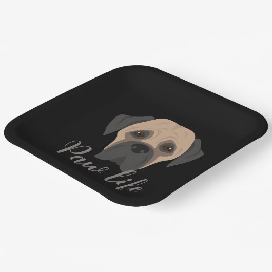 Einladung zum Termin des Beginns Pappteller (Gewinkelt)