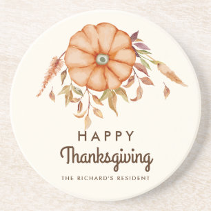 Einladung zum Thanksgiving-Dinner im Boho-Stil Getränkeuntersetzer