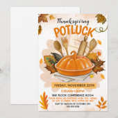 Einladung zum Thanksgiving-Potluck (Vorne/Hinten)