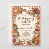 Einladung zum Thanksgiving-Potluck (Vorderseite)