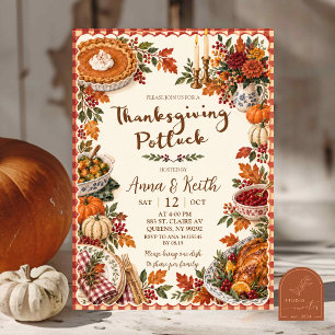Einladung zum Thanksgiving-Potluck