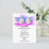 Einladung zum Thema "Baseball" (Stehend Vorderseite)