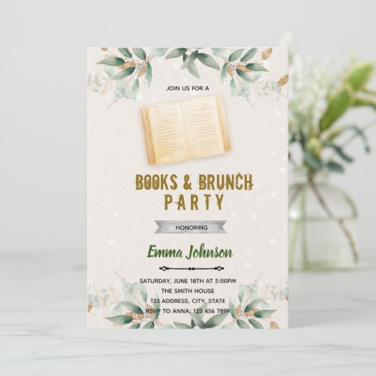 Einladung zum Thema "Greenleaf book" (Stehend Vorderseite)