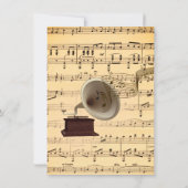 Einladung zum Thema Hochzeitsmusik (Rückseite)