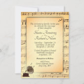 Einladung zum Thema Hochzeitsmusik (Vorderseite)