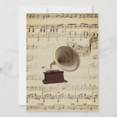 Einladung zum Thema Hochzeitsmusik (Rückseite)