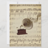 Einladung zum Thema Hochzeitsmusik (Rückseite)