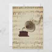 Einladung zum Thema Hochzeitsmusik (Rückseite)