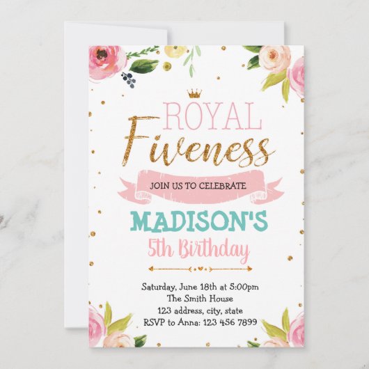 Einladung zum Thema "Königliche Freundschaft" (Vorderseite)