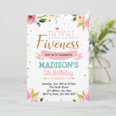 Einladung zum Thema "Königliche Freundschaft" (Stehend Vorderseite)