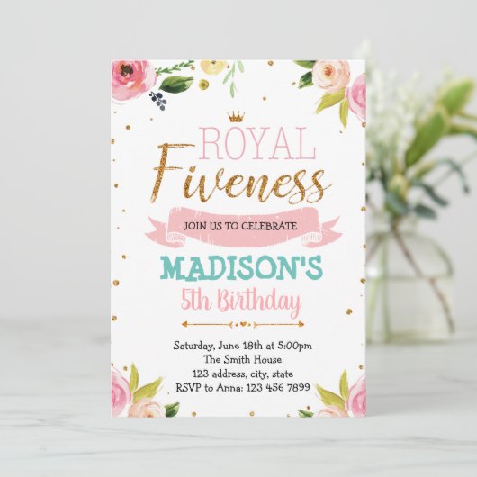 Einladung zum Thema "Königliche Freundschaft" (Stehend Vorderseite)