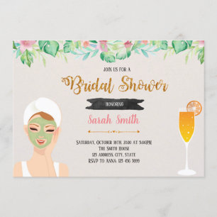 Einladung zum Thema Maske und Mmosas zum Party