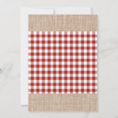 Einladung zum Thema "niedliches Hähnchen" (Rückseite)