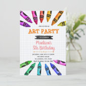 Einladung zum Thema "niedliches Party" (Stehend Vorderseite)