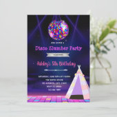 Einladung zum Thema Slummel in der Disco (Stehend Vorderseite)